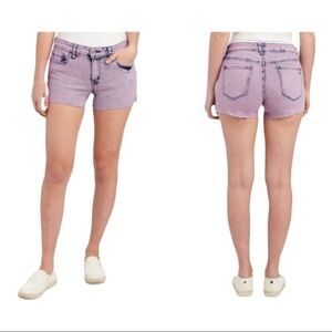 Jessica Simpson Purple Denim Distressed cut off frayed Orchid/fresia Shorts NEW